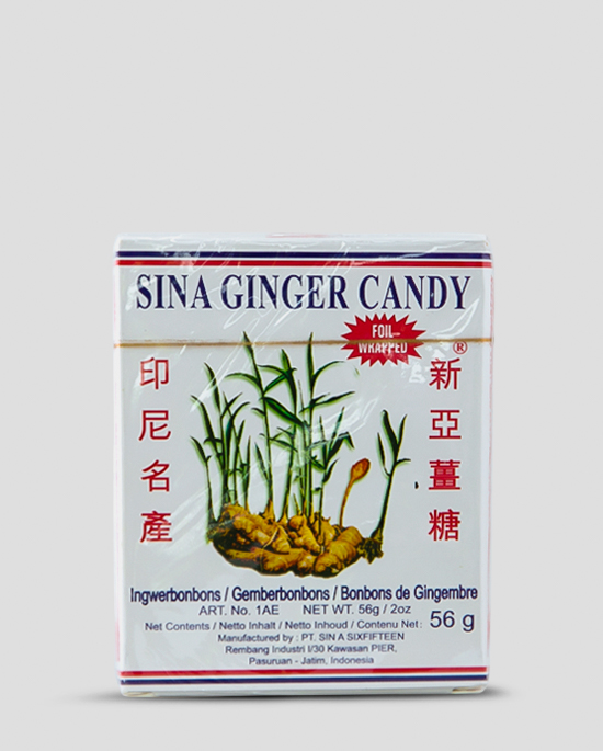 Sina Ginger Candy 56g Produktbeschreibung Die leckeren Ingwerbonons von Sina - jetzt hier erhältlich
