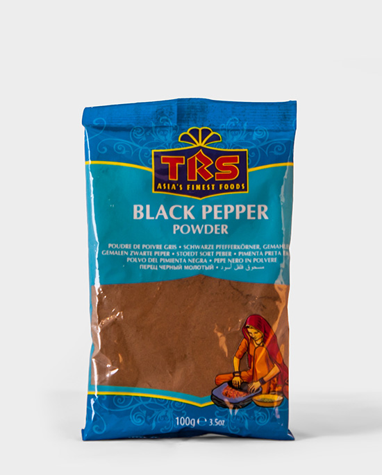TRS, schwarzer Peffer Powder, Black Pepper Powder 100g, Spicelands