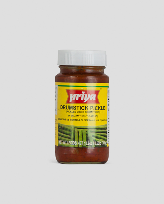 Priya, Drumstick Pickle, 300g Produktbeschreibung Drumstick Pickle in Oil without Garlic.
