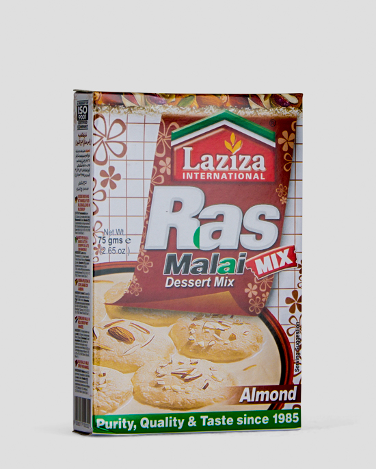 Laziza Rasmalai Mix Almond, Süße Mischung mit Mandel, 75g Produktbeschreibung Desser Mix, Süße Mischung mit Mandel für Milchbälchen in Sirup, Spicelands