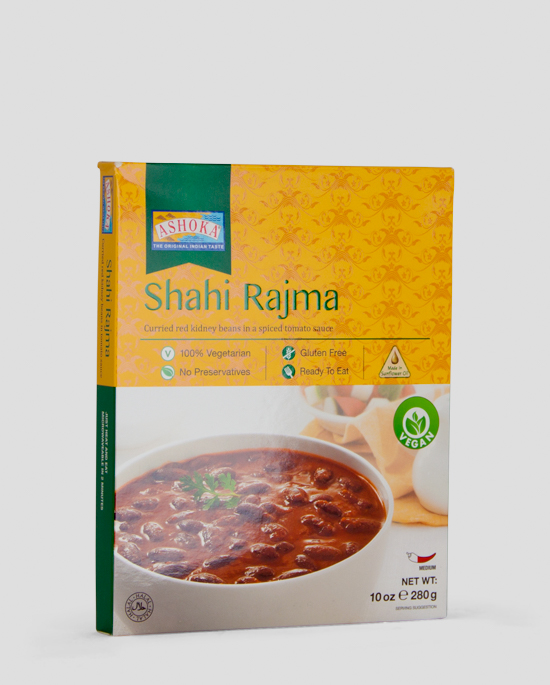 Ashoka, Shahi Rajma, 280g Produktbeschreibung Fertiggericht 100% Vegetarisch, Glutenfree, ohne Zusatzstoffe.
