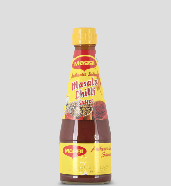 Maggi, Masala Chilli Sauce, 400g Produktbeschreibung Maggi Authentic Indian Sauce, Scharf Sauce mit Masala gewürzt, die perfekte Ergänzung für ihr Gericht oder Snack.