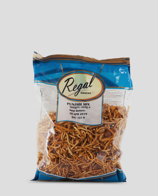 Regal, Punjabi Mix, 450g Produktbeschreibung Ready to Eat Snacks. Knusprige Indische Chips.