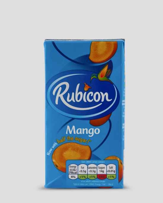 Rubicon Mango Tetrapack 288ml Produktbeschreibung Exotisches Mangofruchtsaft Getränk, ideal für unterwegs