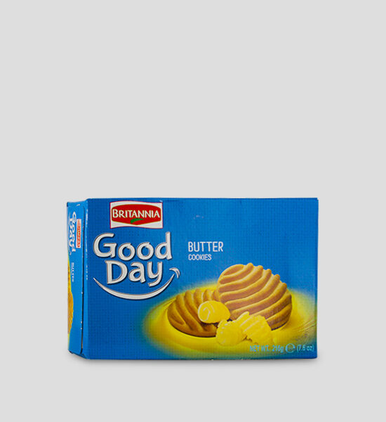 Britannia Good Day Butter Cookies 216g Produktbeschreibung Britannia Good Day Butter Cookies with its delightful aroma and crunchy cookie bite.