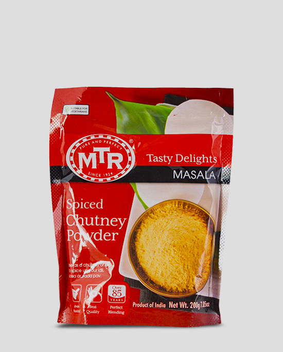 MTR Spiced Chutney Powder 200g Produktbeschreibung Spiced Chutney Powder - Spice up your dish with this authentic Chutney powder.