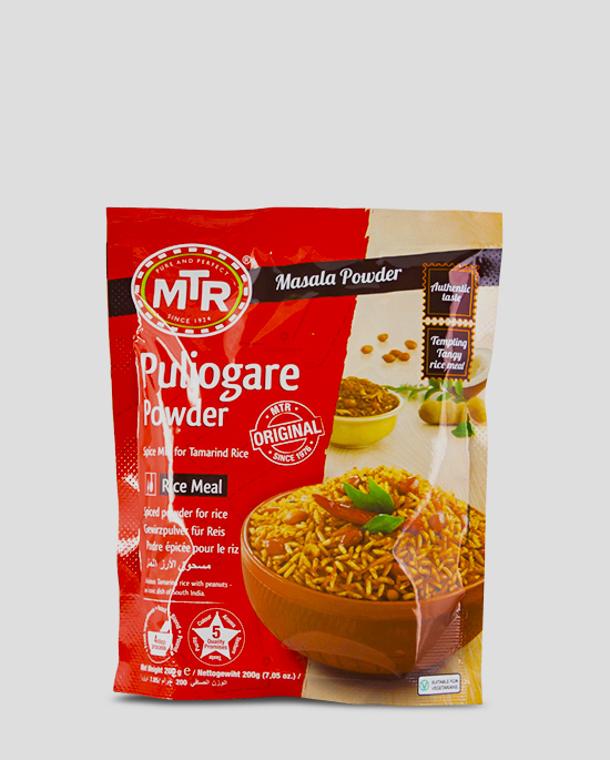 MTR Puliogare Powder 200g Produktbeschreibung Puliogare Powder - Spice up your dish with this authentic Puliogare powder.