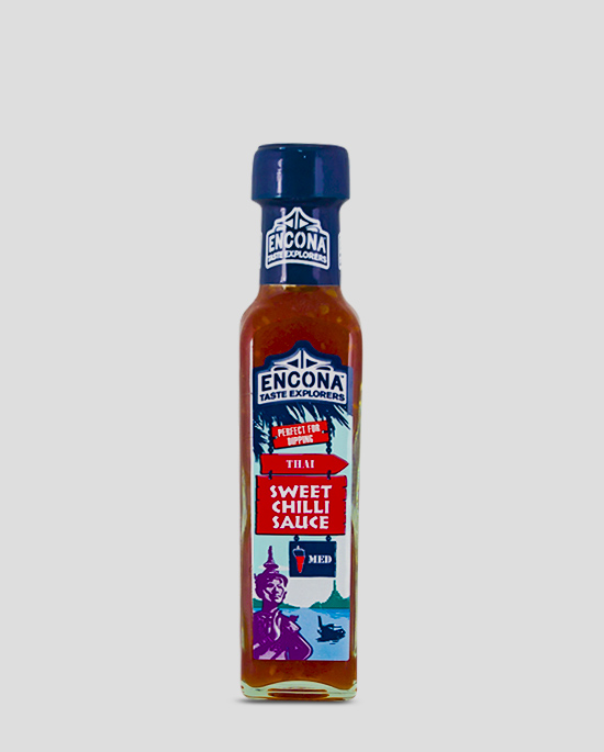 Encona Sweet Chilli Sauce 142ml Produktbeschreibung Süße Thai Chilli Sauce - Explore the taste of the Far-East with Encona Thai Sweet Chilli Sauce. Inspired by a classic Thai recipe, this universal favourite combines an authentic blend of chillies, garlic and lime juice. A delicious, spicy sauce with a sweet chilli flavour, it is a great addition to all of your favourite everyday foods.