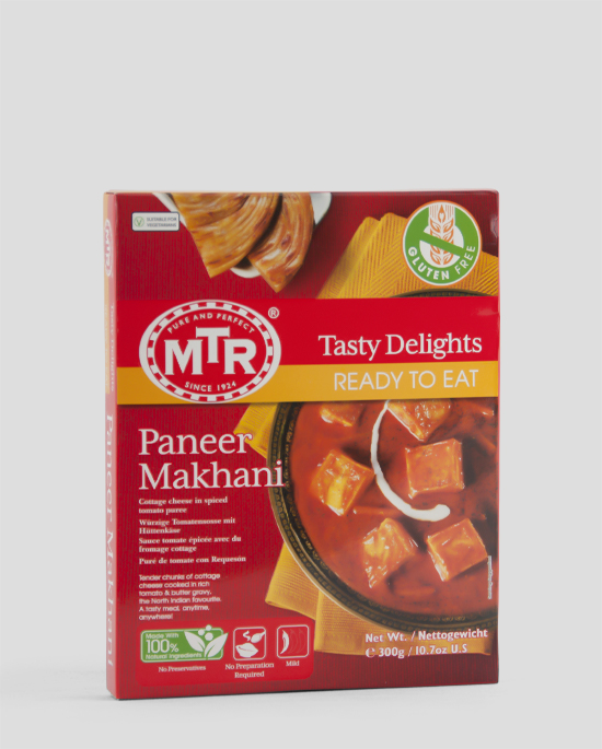 MTR, Paneer Makhani, Würzige Tomatensoße mit Hüttenkäse, 300g, Spicelands