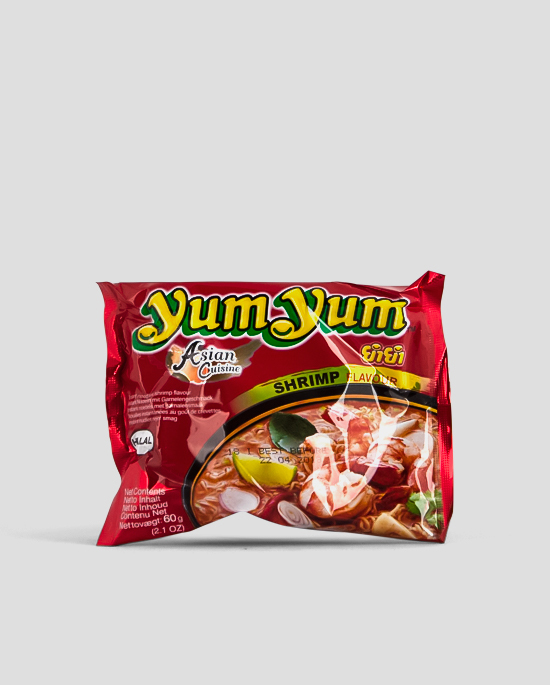Yum Yum, Shrimp, 60g Produktbeschreibung Instant Nudeln mit Garnelengeschmack.