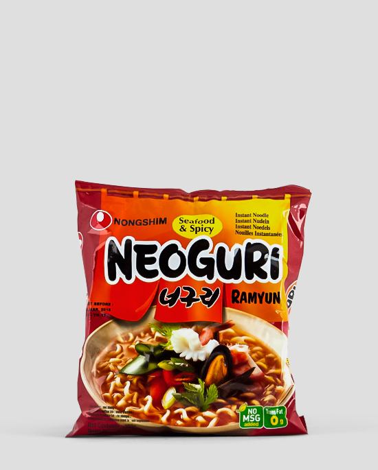 Nongshim, Neoguri, Seafood, 120g Produktbeschreibung Neoguri Instantnudelgericht mit Meeresfrüchten.