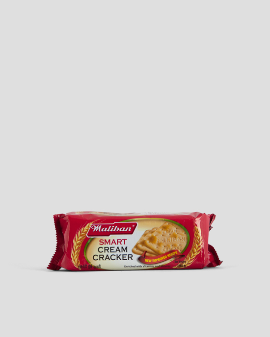 Maliban Smart Cream Cracker 190g Produktbeschreibung Biscuit lovers in Sri Lanka have grown up eating Maliban Cream Crackers. This biscuit is known for its crisp, crunchy texture and milky taste. The Cream Cracker is excellent when sandwiched with butter and jam or eaten with cheese.