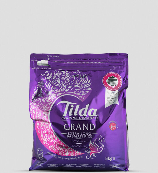 Tilda extra Long Basmati Rice 5kg Copyright Spicelands