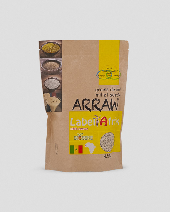 Label Afrik Arraw Hirse Millet450g