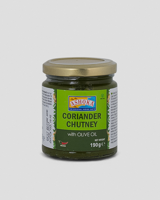 Ashoka Coriander Chutney mit Olivenöl 190g