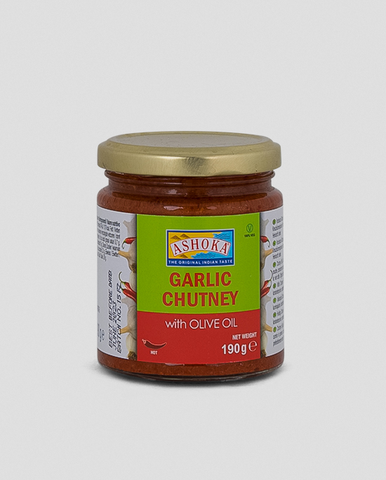 Ashoka Garlic Chutney mit Olivenöl 190g