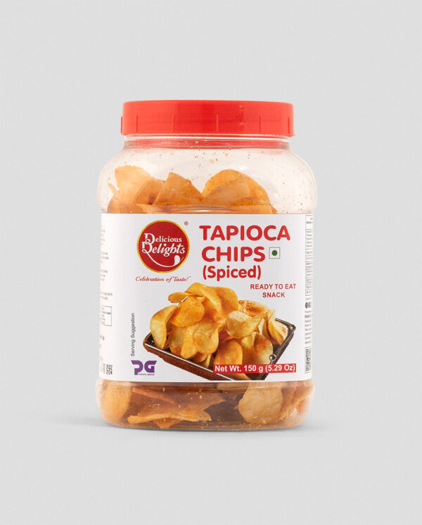 Delights Tapioca Chips Spiced 150g