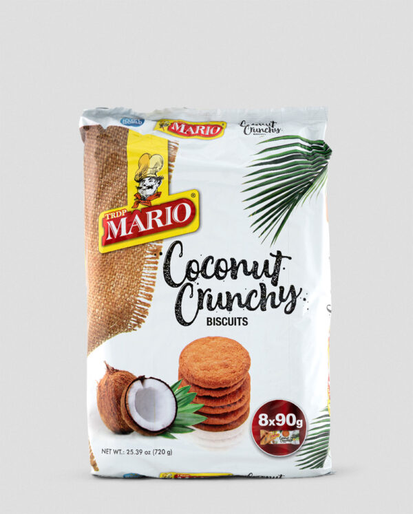 Mario Coconut Crunchy Biscuits (8 x 90g) 720g