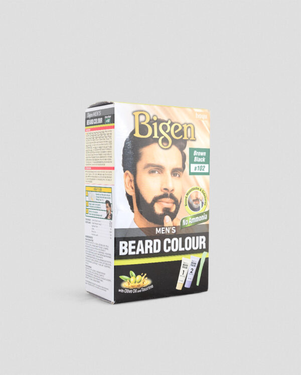 Bigen Mens Beard Colour Brown Black B102