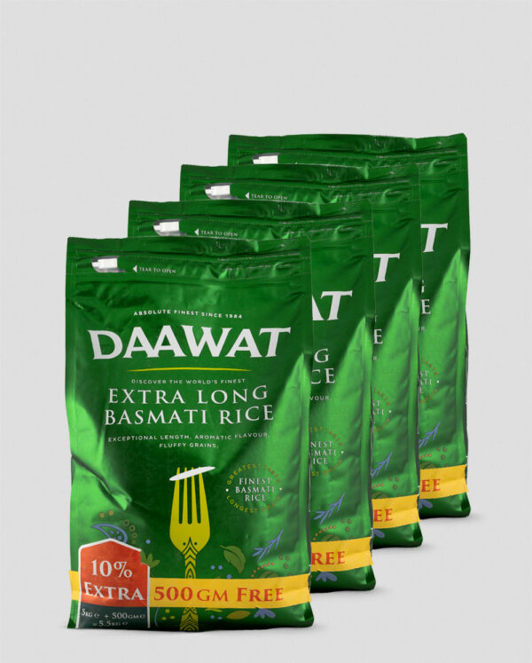 Daawat extra Long Basmati Reis 4 x 5kg