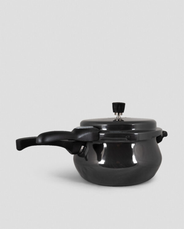 Premier Cucina Trendy Black Handi Pressure Cooker With Glass Lid 5.5 LTR