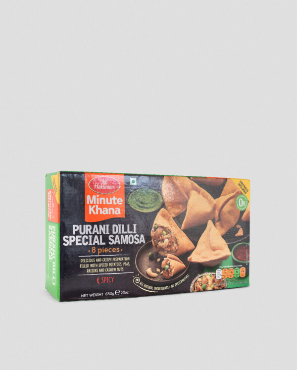 Haldirams Minute Khana Purani Dilli Special Samosa (scharf) 8 Stück 650g (non-refundable)
