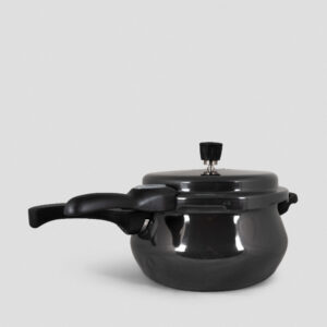 Premier Cucina Trendy Black Handi Pressure Cooker With Glass Lid 5.5 LTR