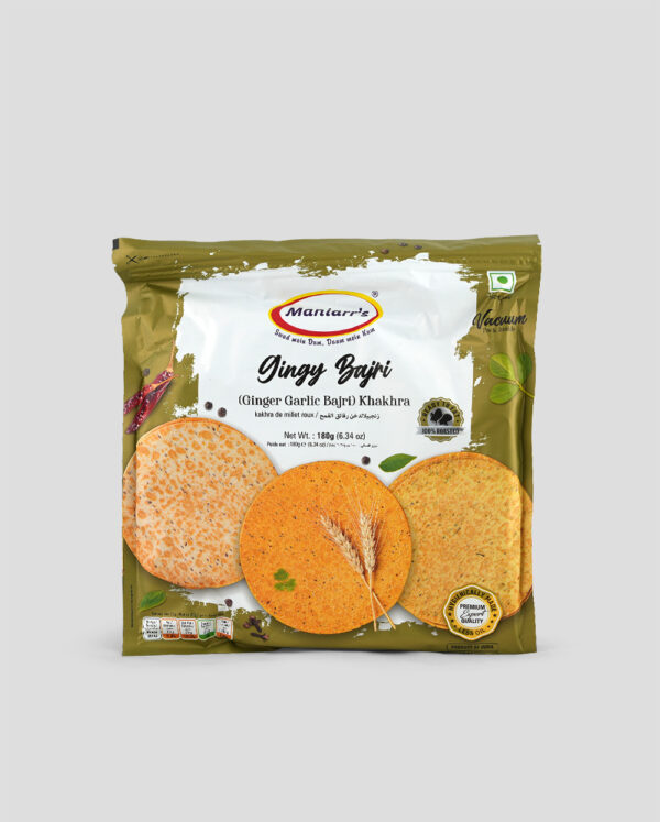 Maniarrs Ginger Garlic Bajri Khakhra 200g