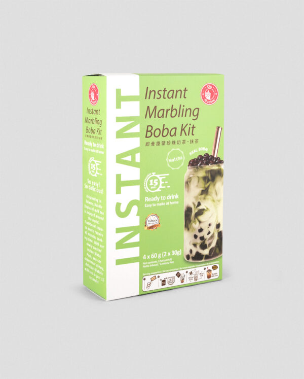 O's Bubble Instant Marbling Boba Kit Matcha 4 x 60g