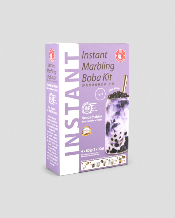 O's Bubble Instant Marbling Boba Kit Taro 4 x 60g