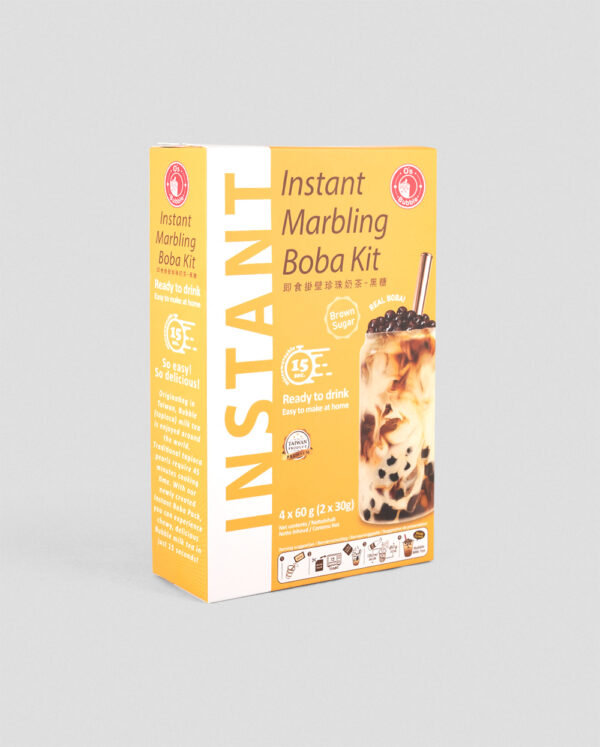 O's Bubble Instant Marbling Boba Kit Brown Sugar 4 x 60g