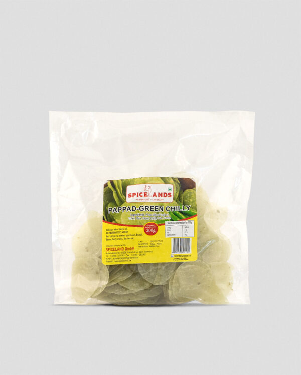 Spicelands Green Chilli Papad 200g