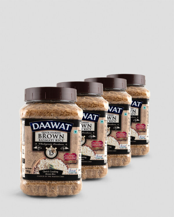 Daawat Brown Basmati Rice 4 x 1kg
