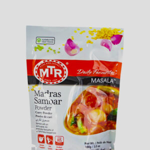 MTR Madras Sambar Powder 100g Produktbeschreibung Madras Sambar Powder - Spice up your dish with this authentic sambar powder.