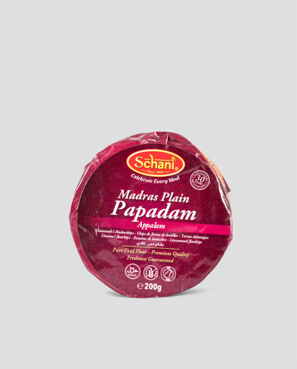 Schani Madras Plain Papadam 200g (M)